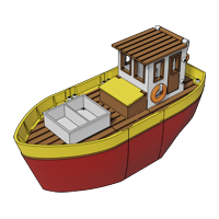 3D-printed Small fishing boat