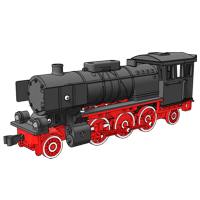 3D-printed Big steam locomotive