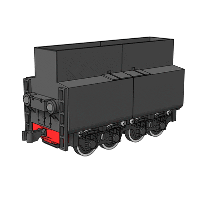 3D-printed Box-style tender