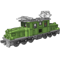 3D-printed Crocodile locomotive