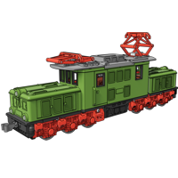 3D-printed Heavy crocodile locomotive