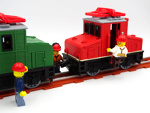 3D-printed Small electric locomotive